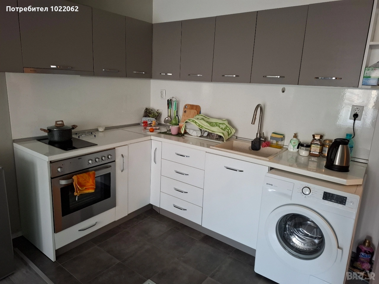 апартамент под наем 2 спални хол със кухня в саниран блок, снимка 1