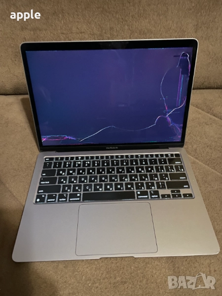 13" M1 Macbook Air A2337 Space Grey-НА ЧАСТИ, снимка 1