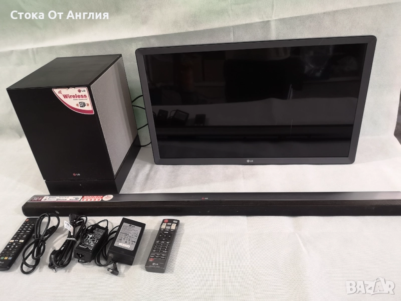 Телевизор и саундбар - LG 28 inch / smart / сет 4, снимка 1