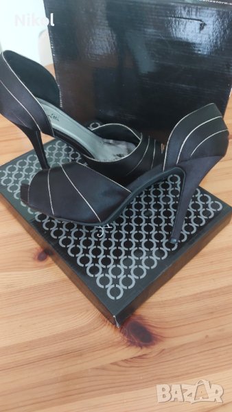 Обувки, сандали на висок ток, снимка 1