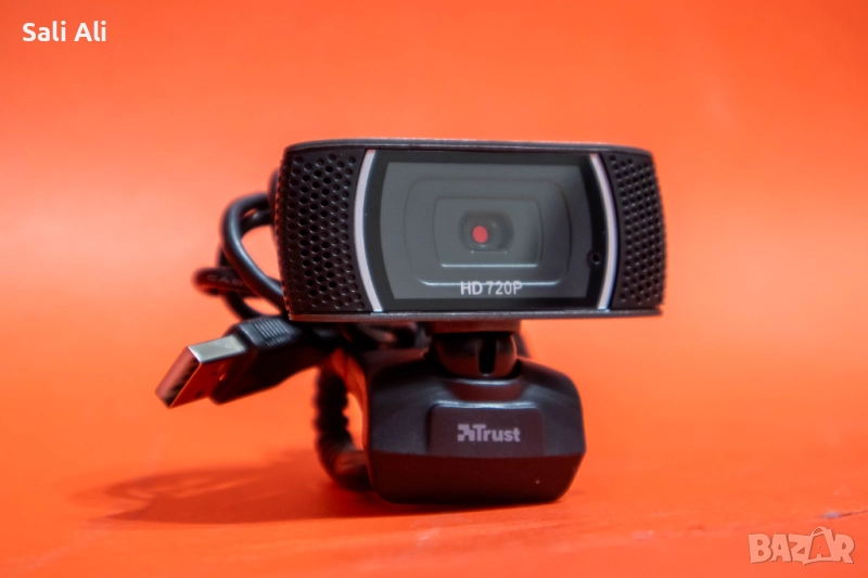 Trust Trino HD уеб камера с микрофон 720p 30fps USB за лаптоп и PC, снимка 1