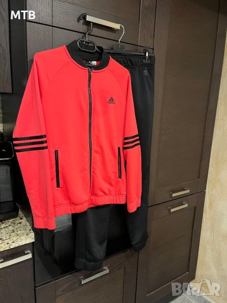 Adidas Дамски екип анцуг  - М Розово и Черно, снимка 1