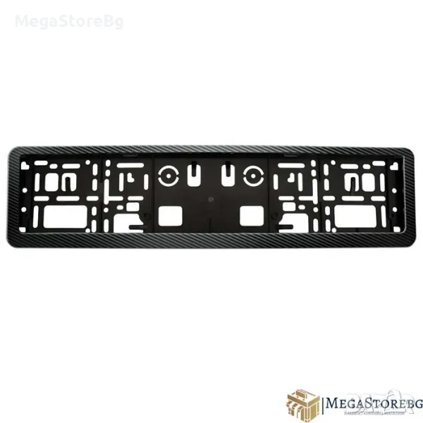 Стойка за регистрационен номер - Карбон, снимка 1