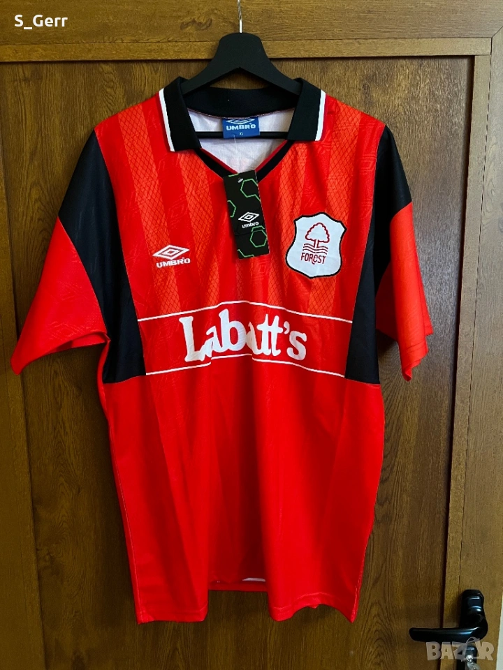 Ретро тениска Нотингам Collymore 10, снимка 1