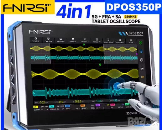 Осцилоскоп DPOS350P 350MHz,генератор на сигнали,спектрален анализатор,честотен анализатор., снимка 1