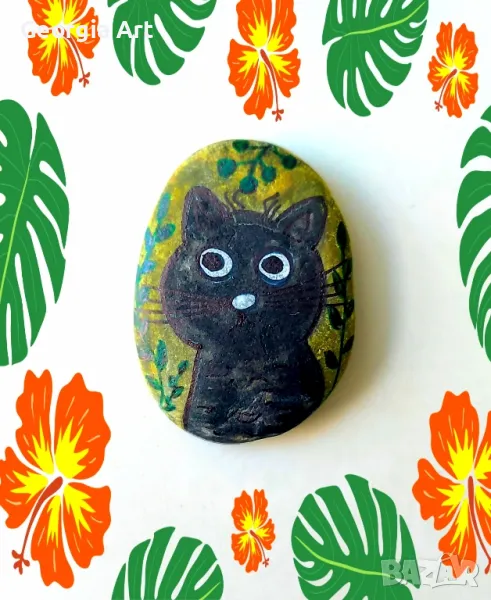 Магнитче 🐈‍⬛ Черно коте 🐈‍⬛, снимка 1