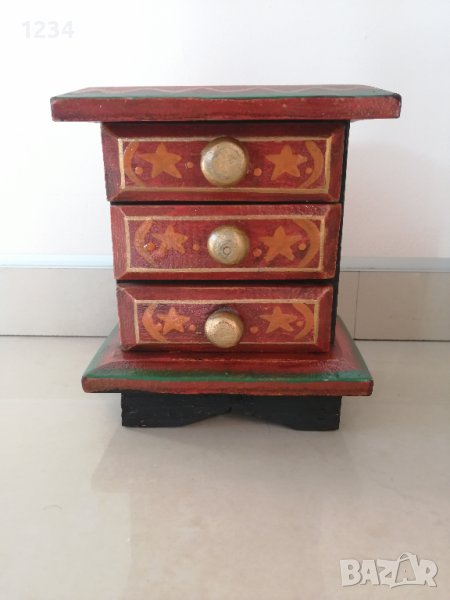 Дървена кутия 15 х 9.5 h 17.5 см. , снимка 1