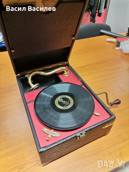 Перфектно възстановен ретро грамофон, снимка 1