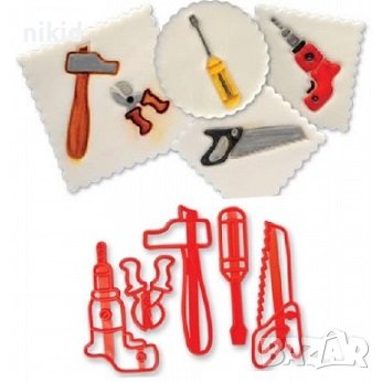 Строителни Инструменти инструмент пластмасови резци печати форми украса фондан торта декор форма , снимка 1