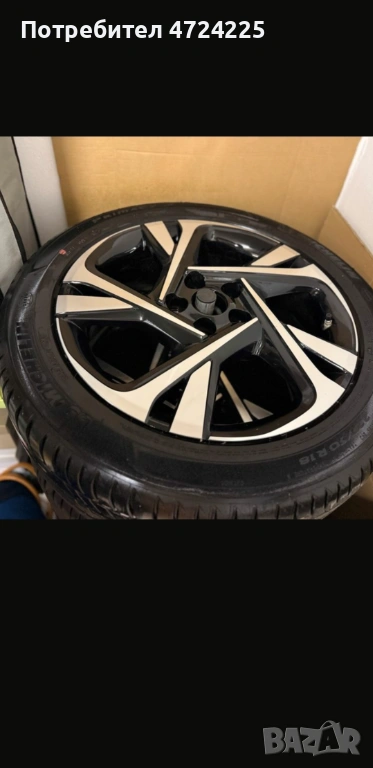 НОВИ 4 х Джанти с летни Гуми ориг. 225 50 r18 Toyota C-HR 2023г., снимка 1