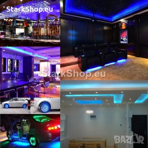  RGB LED лента 5 метра, снимка 4 - Други - 30805803