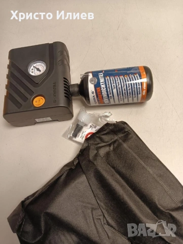 Комплект за ремонт на автомобилни гуми Terra-S с компресор, снимка 8 - Аксесоари и консумативи - 53186086