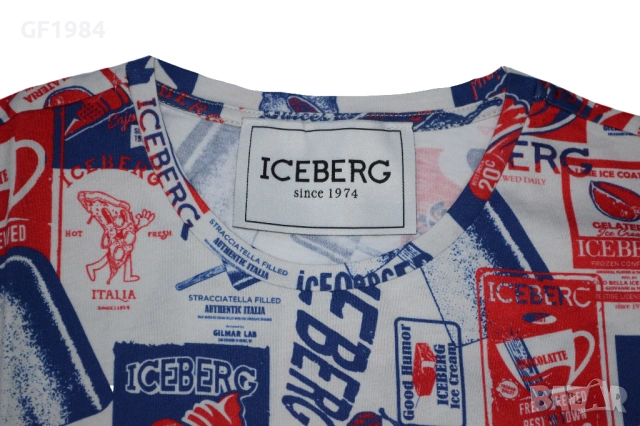 Iceberg - мъжка тениска, размер S, снимка 2 - Тениски - 39911476