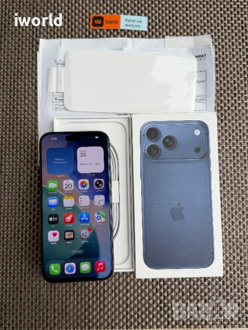 НОВ❗ 36М ГАР❗ 512gb❗️ phone 17Pro max ❗️Лизинг от 51€/мес❗️ deep blue син, снимка 10 - Apple iPhone - 53912408