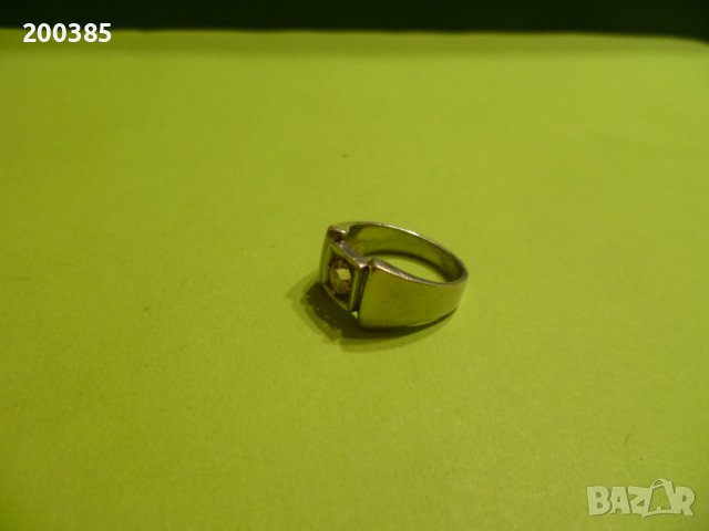 Сребърен пръстен с розов кристал, снимка 2 - Пръстени - 38356108