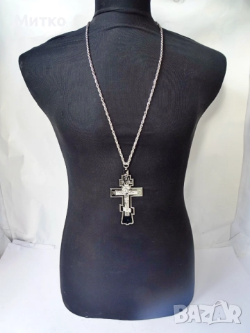НОВ Свещенически, попски бронзов нагръден кръст 2, снимка 2 - Антикварни и старинни предмети - 51817856