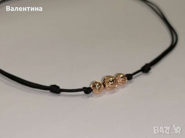 Дамски луксозен гердан Чокър от сребро с розово злато Rose gold choker, снимка 3 - Колиета, медальони, синджири - 32114952