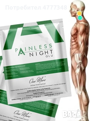 Painless night - пластири против болки в тялото, снимка 4 - Декоративна козметика - 53972552