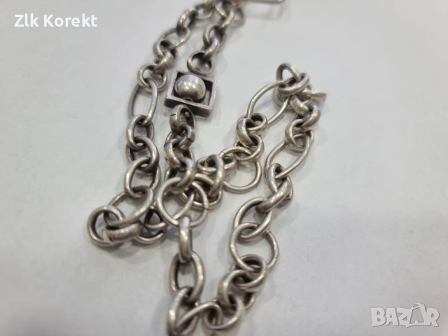 Дамски сребърен синджир, снимка 8 - Колиета, медальони, синджири - 54344560