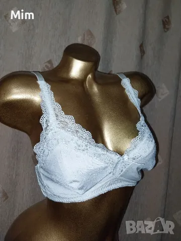 amoena 85 A/B Сутиен екрю от сатен и дантела , снимка 3 - Бельо - 48203305