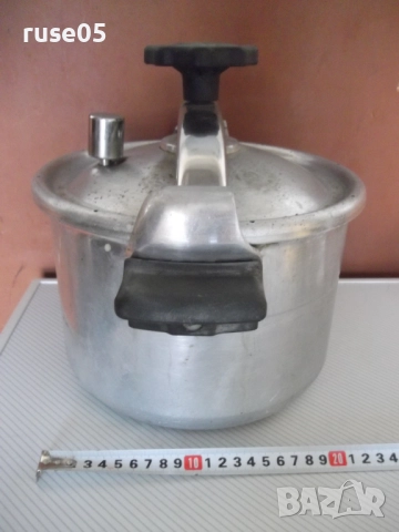 Тенджера под налягане "Минутка - 6 литра" съветска, снимка 2 - Съдове за готвене - 51800963