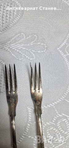 Комплект малки посребрени вилички , снимка 6 - Прибори за хранене, готвене и сервиране - 52305042