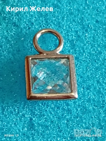 Прекрасно сребърно колие с кристали Сваровски стил елегантен стилен дизайн 52603, снимка 4 - Колиета, медальони, синджири - 53059730