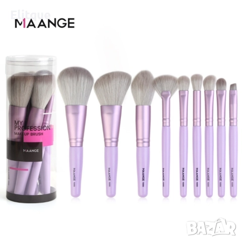 Комплект четки за грим от 9 части в четири различни цвята MAANGE, снимка 5 - Други - 52831058