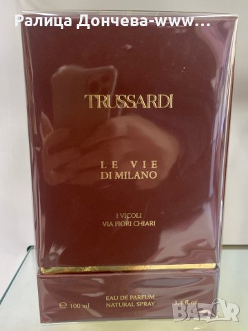 ПАРФЮМ ПРОДУКТ-	 TRUSSARDI LA VIE DI MILANO I VICOLI VIA FIORI CHIARI, снимка 1 - Унисекс парфюми - 39084005