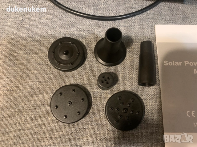 Соларна помпа с резервоар за градина, езерце, поилка за птици и декоративни фонтани, снимка 10 - Градински мебели, декорация  - 52621653