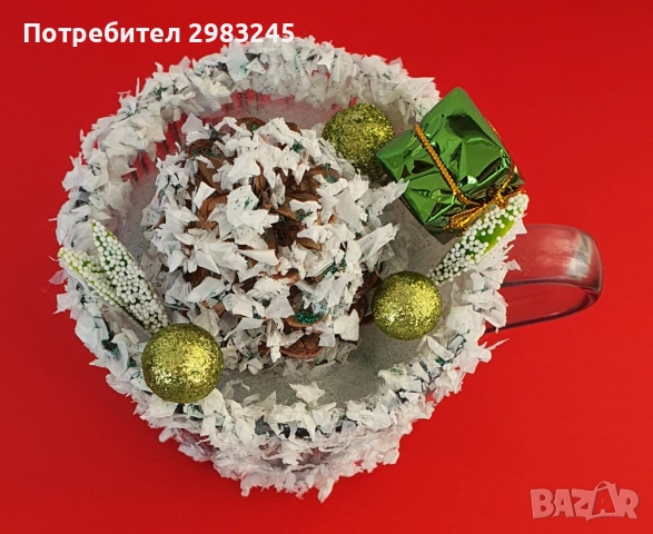 Коледна чаша, снимка 2 - Декорация за дома - 52531478