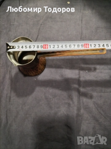 Старо медно джезве, снимка 3 - Други ценни предмети - 53227979