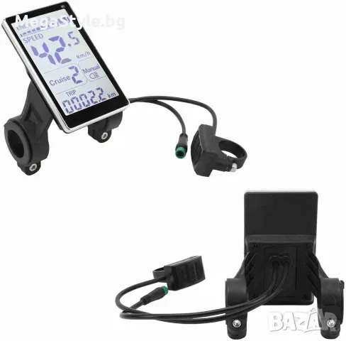 M5 LCD Премиум Дисплей за Електрически Велосипеди и Скутери (5-Pin, 24V-60V), снимка 6 - Аксесоари за велосипеди - 55960529