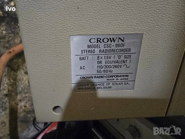 Касетофон CRAWN CSC 960 F, снимка 6 - Радиокасетофони, транзистори - 54011038
