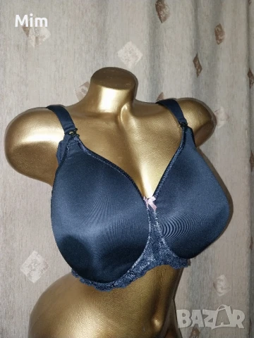 Anita 80 F Черен сутиен с формовани чашки без банели , снимка 6 - Бельо - 50719190