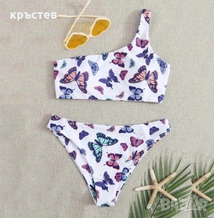 Бански с пеперуди, снимка 2 - Бански костюми - 31374530