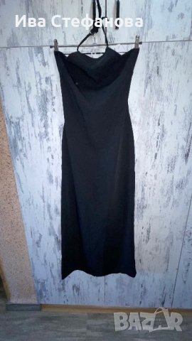 Красива елегантна дълга черна  официална парти коктейлна рокля , снимка 12 - Рокли - 40146325