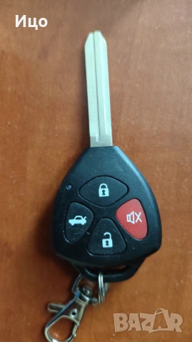 Дистанционно управление за автомобил с 4 бутона. TOYOTA. Кутия, заготовката за ключ, електроника