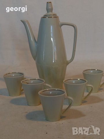 Български порцеланов сервиз за кафе Китка  6/4