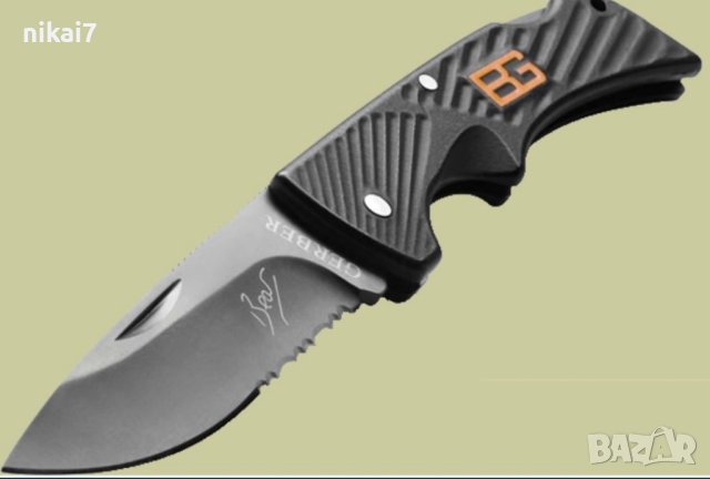 ловен нож тактически GERBER за оцеляване комбинирано острие мега здрав, снимка 6 - Ножове - 42076368