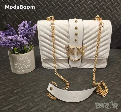 Pinko • стилни дамски чанти • два цвята , снимка 2 - Чанти - 48042447