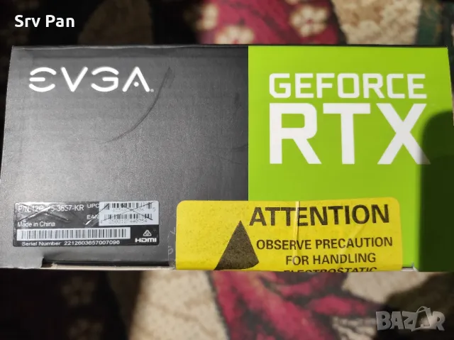 Видео карта Nvidia GeForce RTX 3060, 12GB, EVGA XC GAMING, снимка 3 - Видеокарти - 49688473