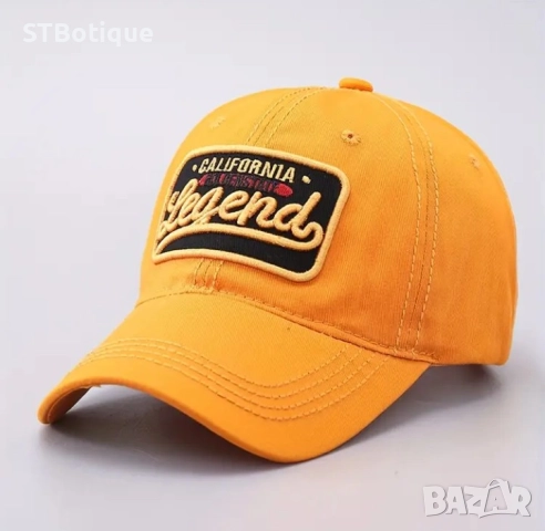 🧢 Стилна бейзболна шапка с 3D бродерия „LEGEND“ – от STBoutique, снимка 6 - Шапки - 52179592