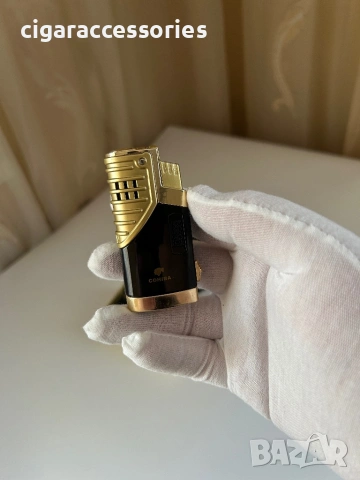 Cohiba луксозна запалка с 3 пламъка и вграден пънч, снимка 2 - Запалки - 53152639