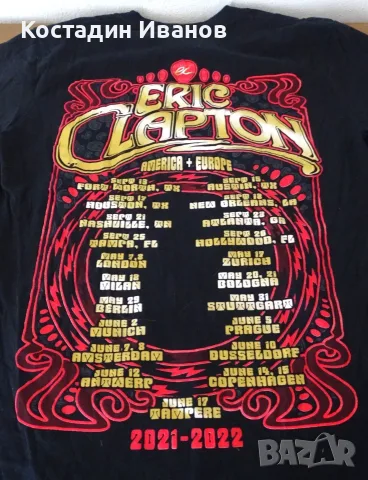 Eric Clapton рок конерт тениска Ерик Кпептън, снимка 5 - Тениски - 55725168