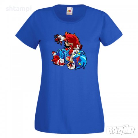 Дамска тениска Mario Zombie VS Sonic Zombie Игра,Изненада,Подарък,Празник,Повод, снимка 6 - Тениски - 37238635