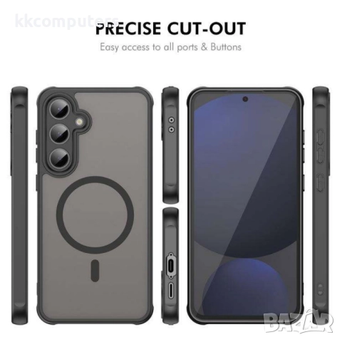 Samsung Galaxy S25 FE ENKAY PC + TPU/ MagSafe Удароустойчив Калъф и Протектор от закалено стъкло, снимка 7 - Калъфи, кейсове - 51832027
