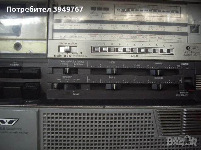 Стар касетофон Sharp-555, снимка 4 - Аудиосистеми - 56508744