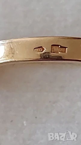 Руски златен пръстен с топаз, снимка 2 - Пръстени - 50899334