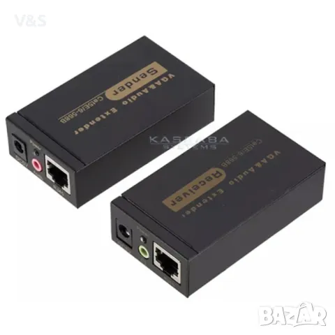  АКТИВЕН ЕКСТЕНДЕР ПО LAN ДО 100 МЕТРА 1080P,VGA-100 , снимка 5 - Други - 48910200